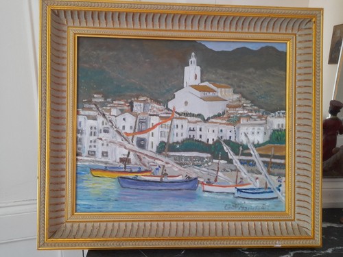 Beau tableau fin xxème huile - beau,