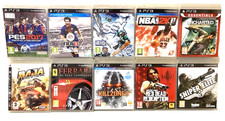 ✅Lot 10 Jeux PS3 Bundle Games Console Playstation 3 SSX KILLZONE RED DEAD