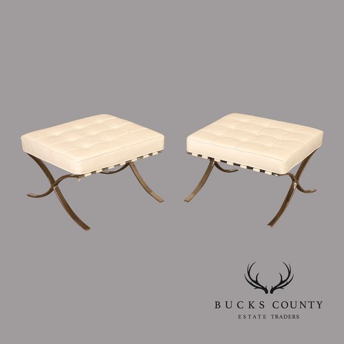 White barcelona style pair - pair, of