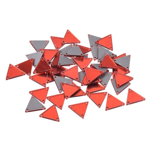 50pcs strass coudre - strass, triangle