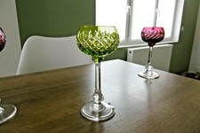 ancien verre en cristal signé