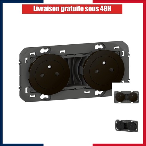 Prise murale double legrand - prise,