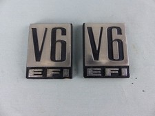 FORD CHRYSLER V6 EFI emblème logo insigne monogramme hayon coffre en plastique