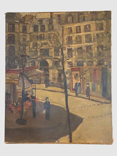 tableau Scène parisienne  Les poissons rouges  Parisian life . XX siècle .