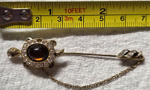 Jelly belly turtle stick pin - jelly,