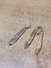 3 pampilles en verre Ou