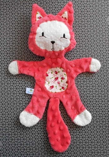 Doudou plat chat peluche - doudou,