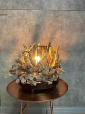 Lampe en bois flotté Art & Déco 