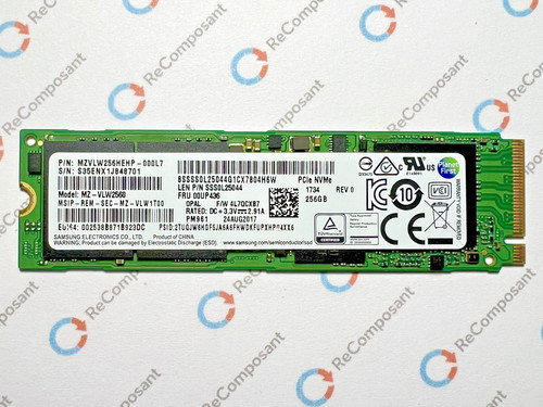 Ssd samsung pm961 256go 2 - pm961, m.2