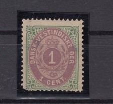 JC25398/ DANISH WEST INDIES – MI # 5 I a MINT MH