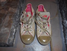 RARES CONVERSE ALL STAR KAKI ROUGE COLLECTOR T 35 A 12€ ACH IMM FP com MOND 