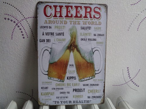 Tole metal biere cheers - metal,