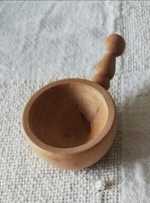 Petite casserole miniature en bois pour dînette maison de poupées