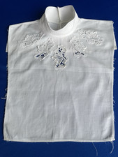 ancienne modestie fillette en piqué/ guipure (L59)