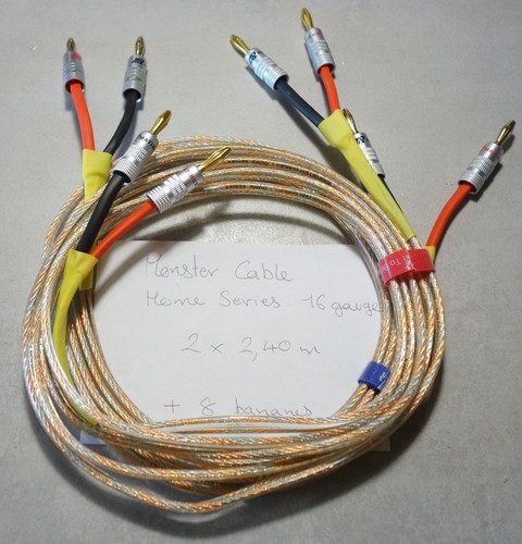 Cables enceintes montés