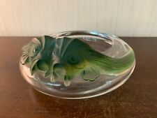 Coupe ornée de deux poisson modèle Antinea Fish en cristal Lalique