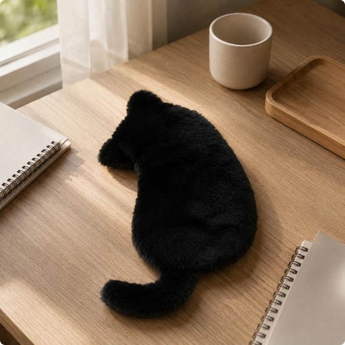 Trousse chat peluche - chat, en