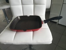 Poêle Grill Rouge en Bon état