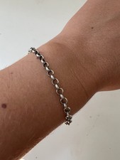 Bracelet en Argent maille jaseron