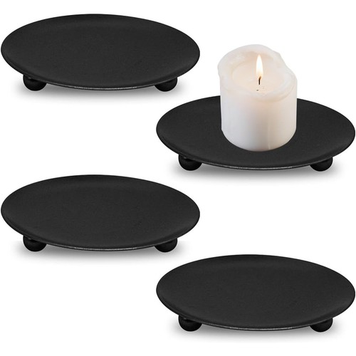 Pièces bougeoir noir rond - pièces,