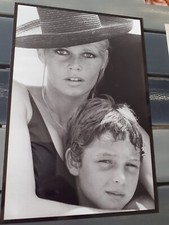 Sublime et grande photographie noir et blanc BRIGITTE BARDOT avec NICOLAS
