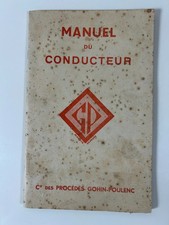Manuel du conducteur des