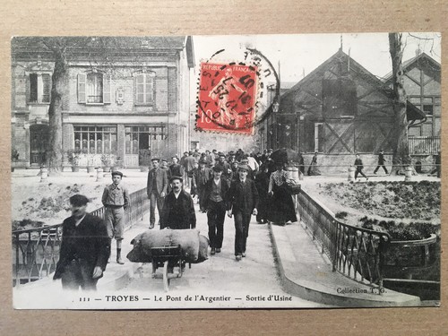 Cpa troyes le pont - pont, de