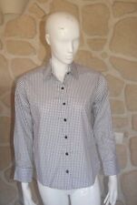 Chemise blanche à carreaux