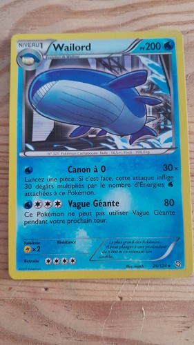 Carte pokemon wailord - carte, pv
