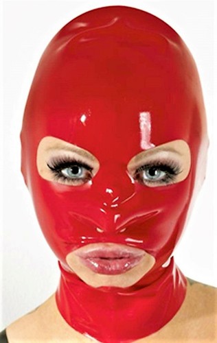 Cagoule latex masque - , in