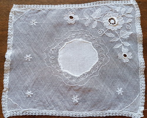 Napperon ancien tulle - -ancien,