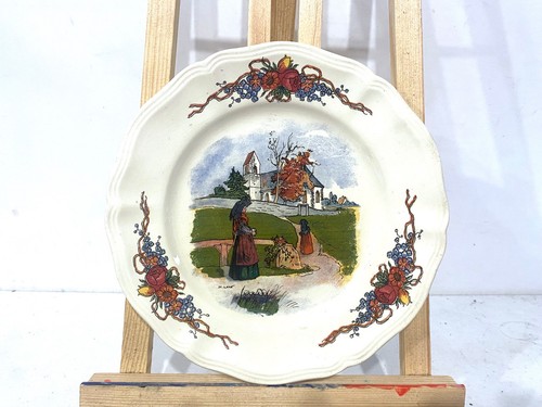Ancienne assiette plate - ancienne, 20cm