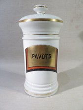 PAVOTS ANCIEN POT A PHARMACIE