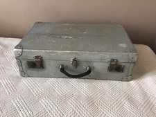 Ancienne valise Aluminium rangement  Valise  vintage  57,5 X 35,5 cm