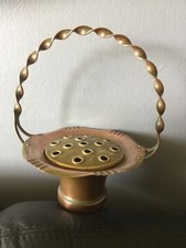 Pique fleurs ancien cuivre et laiton 