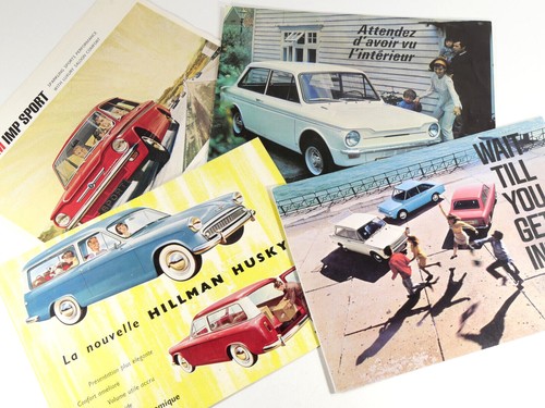 Sunbeam hillman brochures - sunbeam,