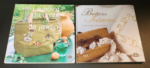 Lot livres broderies - livres, /