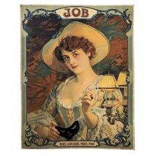 Affiche publicitaire JOB vers 1900 chromolithographie par Gervais