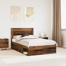 Cadre de lit Bois ancien 120 x