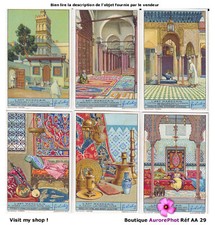 L'ART MAROCAIN, MAROC, LOT 6 CHROMOS  -AA29