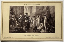 FRANCE Photo de la peinture Les femmes sont chères de C.-E. De Beaumont Vintage 