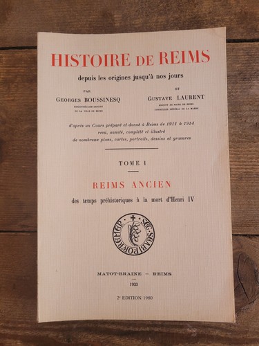 Histoire reims origines - (t1),