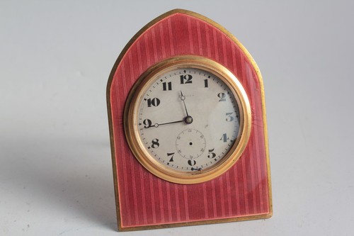 Pendulette émail guilloché
