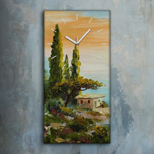 Horloge décorative sur toile