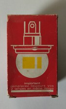 Ancienne Boîte + Ampoule Europe JAUNE / SULLY 6 VOLTS 40/45 W Vintage Collection