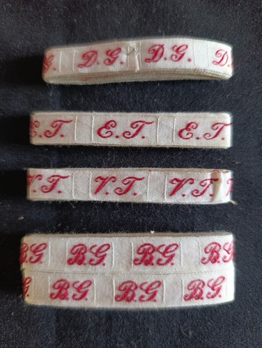Lot ancien ruban initiale - d',