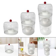 Vitrine transparente pour poupées, boîte de rangement anti-poussière pour