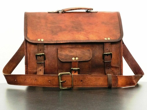 Sacoche cuir véritable - en,