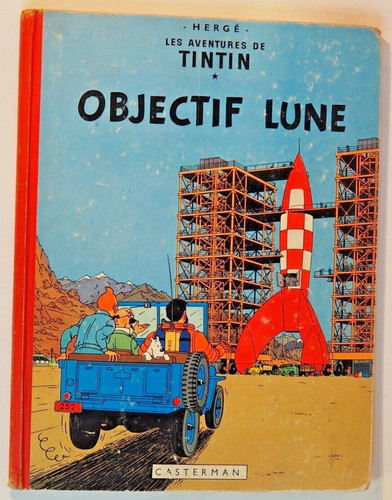 Tintin b35 objectif lune - objectif,