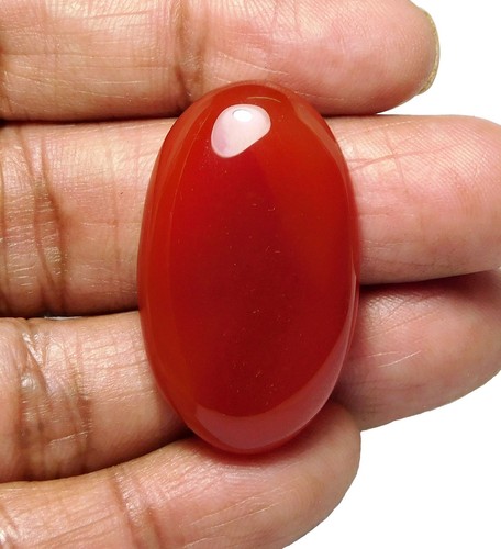 Cabochon ovale cornaline - , en